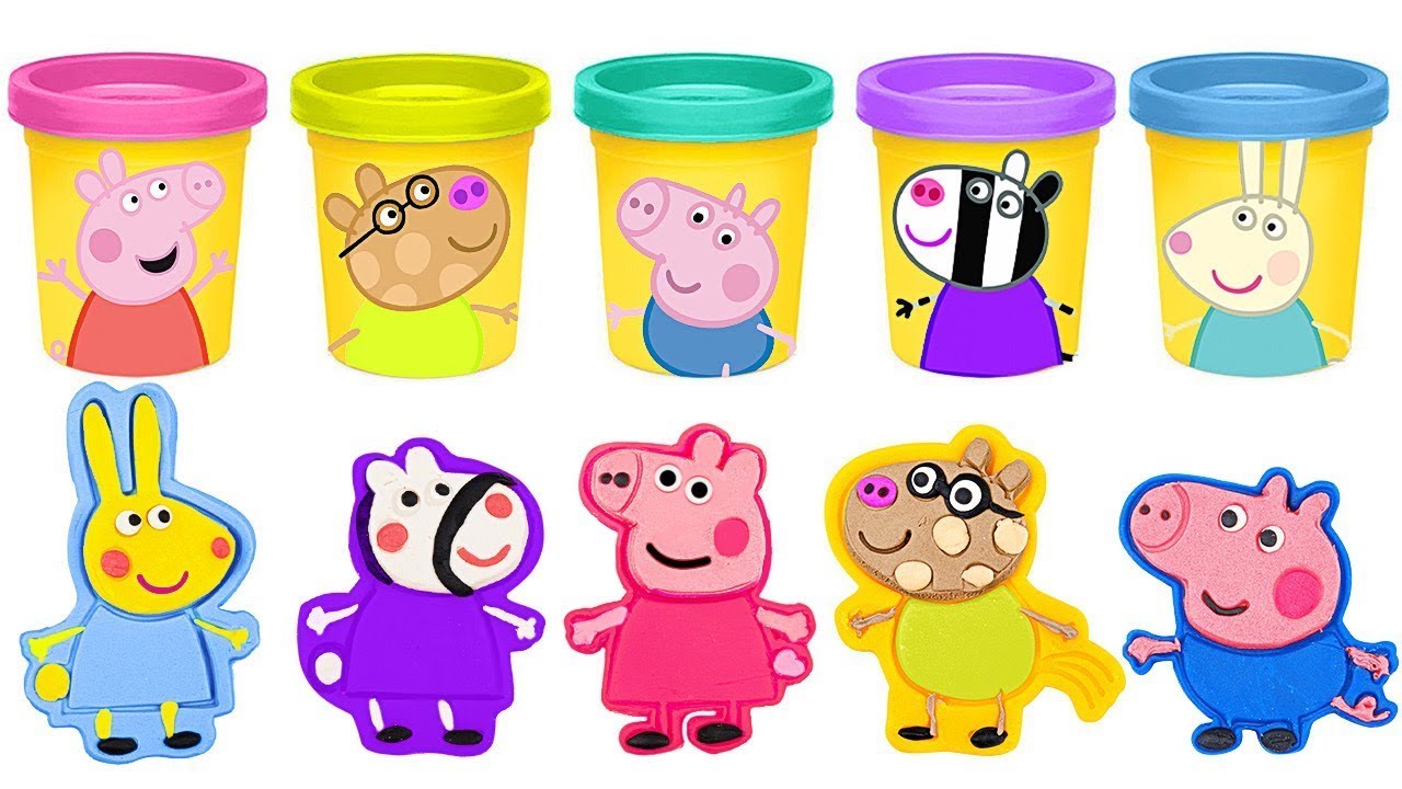 🐷 Aventura de la Familia Peppa Pig con Plastilina 🎨 Crea, Juega y Aprende Colores y Formas 🧩