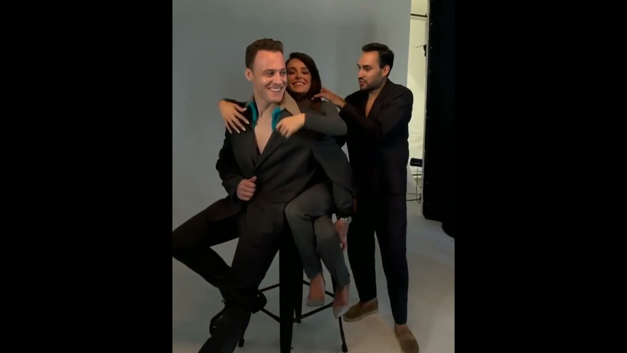 🔥 Behind the scenes video of Kerem Bursin and Hafsanur Sancaktutan during shooting for L'Officiel