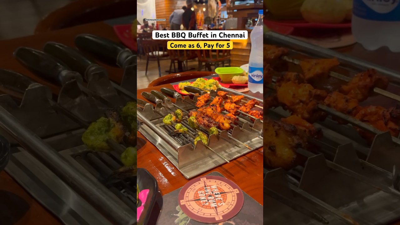 🤯 Best BBQ Buffet Restaurant in Chennai | Enter as 6 pay only for 5 🤯 | Black Pearl | OMR | #food