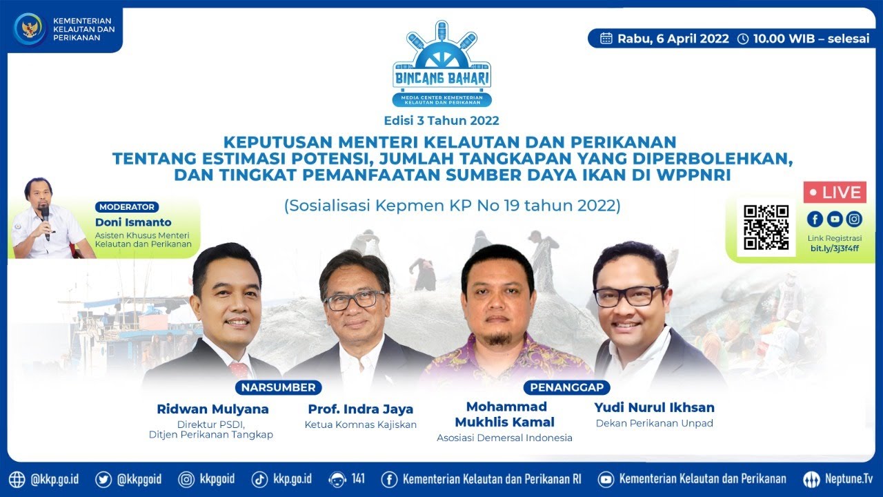 [ Bincang Bahari ] - Sosialisasi Kepmen KP Nomor 19 Tahun 2022