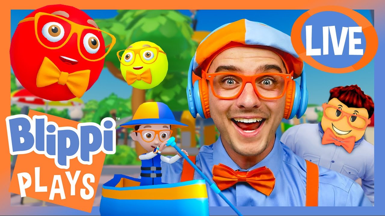 🔴 BLIPPI PLAYS LIVE! 🔴 | Blippi Plays Games on Roblox! | Video Games for Kids