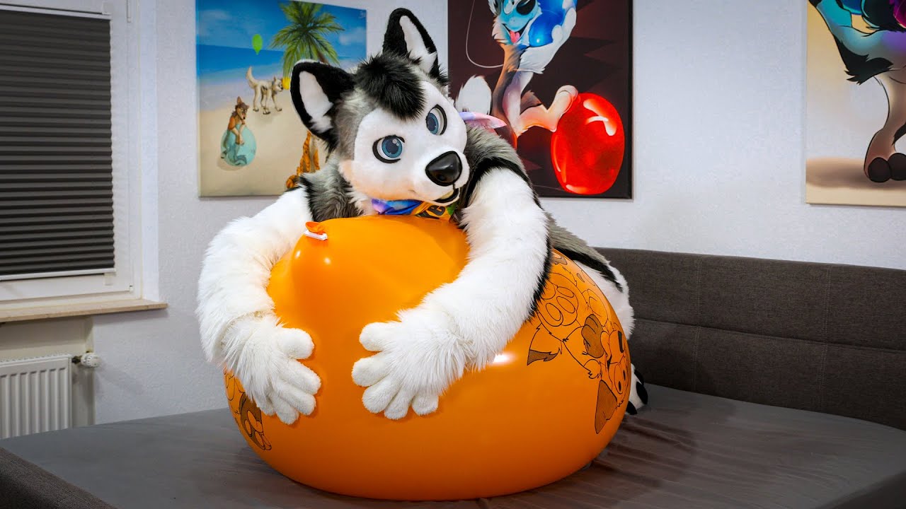 🎈 Boing! Boing! Big Orange Balloon Fun! 🧡🎈🐾 Wheee! - Skeppo -