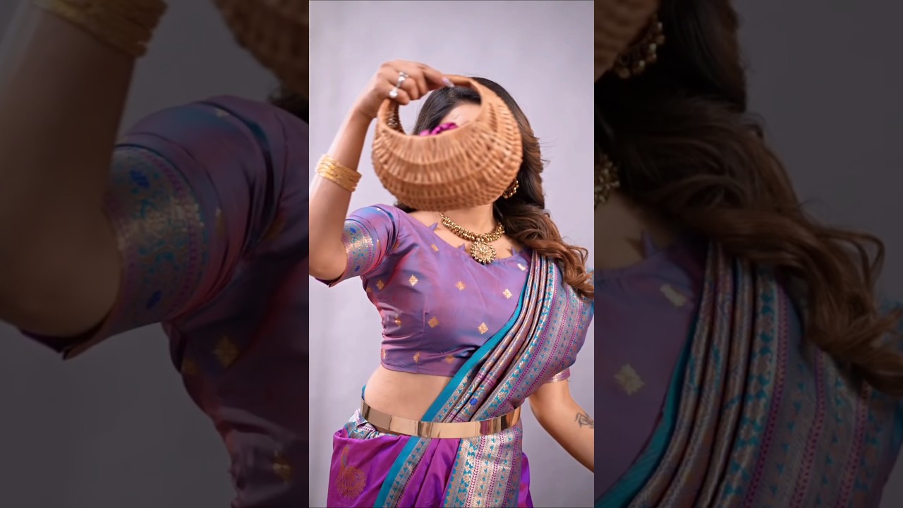 💖 Bold Elegant Mesmerizing| Magenta colour silk Saree #ytshorts #shorts #youtubeshorts #freeshipping