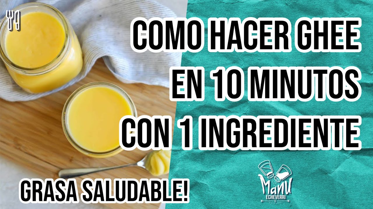 🧈 COMO HACER GHEE EN CASA MANTEQUILLA CLARIFICADA | HOMEMADE GHEE FOR KETO DIET | Manu Echeverri