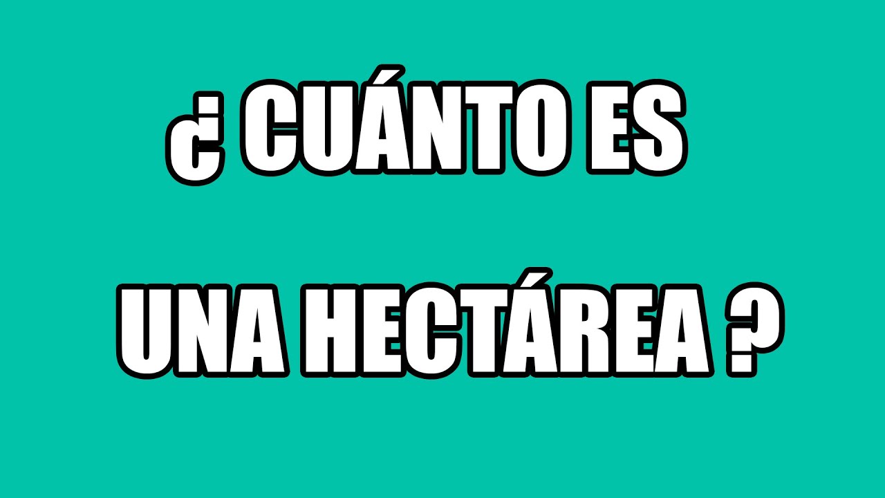 ¿ Cuánto es una hectárea ? Equivalencia en metros cuadrados