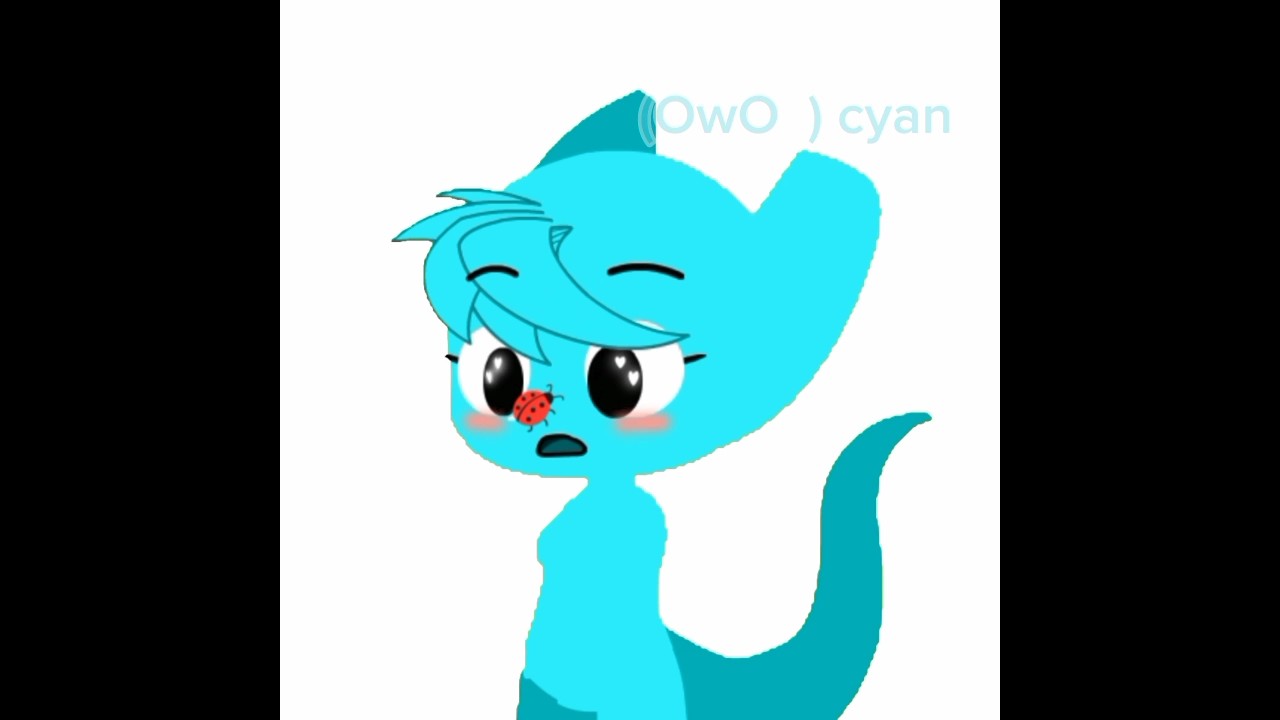 { cyan two side💙} #rainbowfriends
