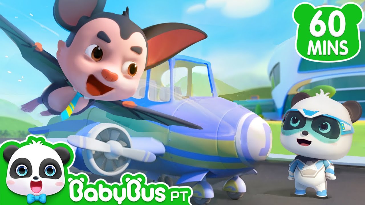 🐼 Desenhos Animados | Super Panda e Oficial Morcego | Super Equipe de Resgate | BabyBus Português