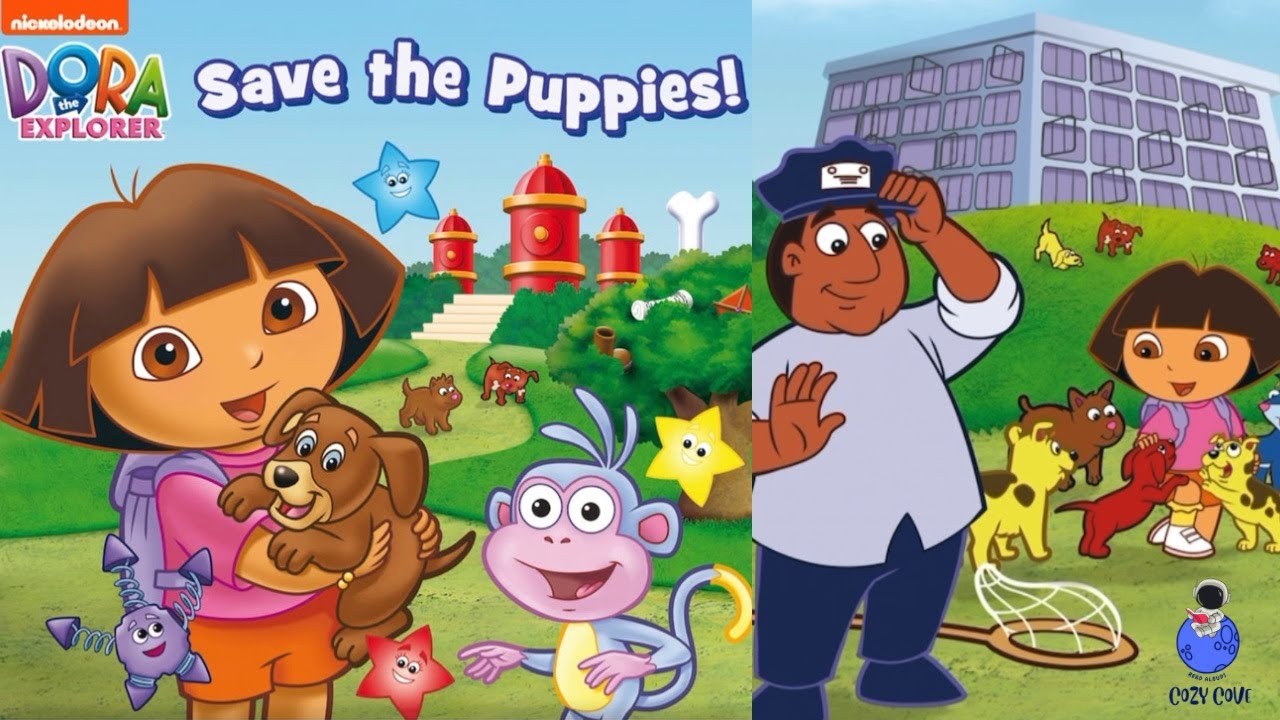 🐩🐕 Dora the Explorer: Save the Puppies! - Kids Read Aloud 📖