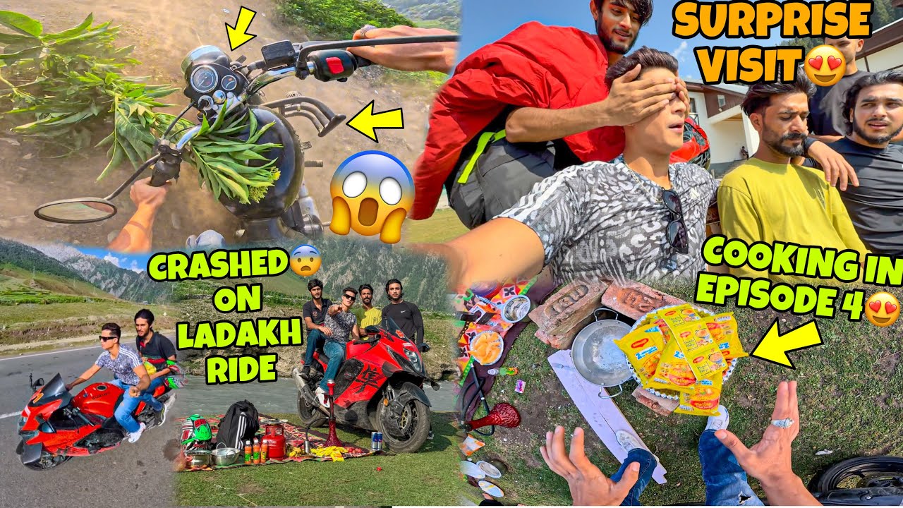 ( Episode - 4 ) Crashed Superbike😭 on Ladakh Ride Surprise Visit WOW😍|  Preparation for Ladakh Ride