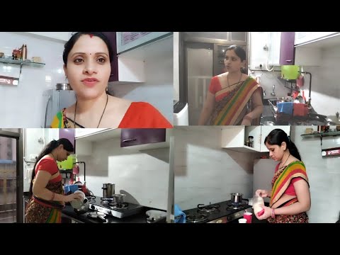 💞 Evening routine | night time kitchen cleaning | saree Vlog