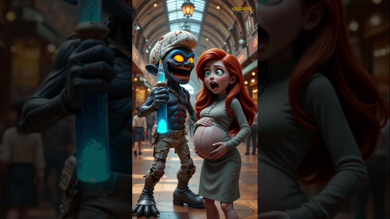 ❤️🔵 Evolution of Smurf: Possessed and Injecting Compounds into Pregnant Women 🤰💉✅✨ #cat #cute #love