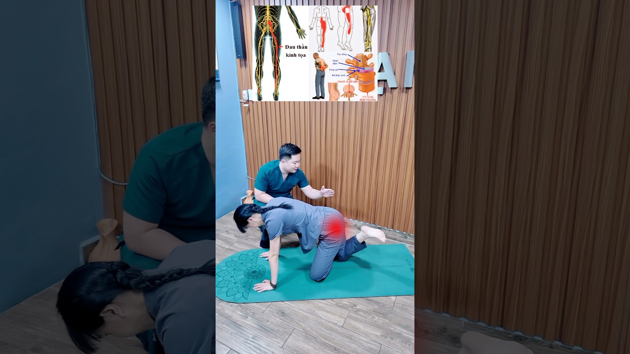 ❌ EXERCISES TO REDUCE SCIATICA PAIN, TRY IT NOW💡 #viralvideo #tips #shorts #vuducmanh #sciaticpain