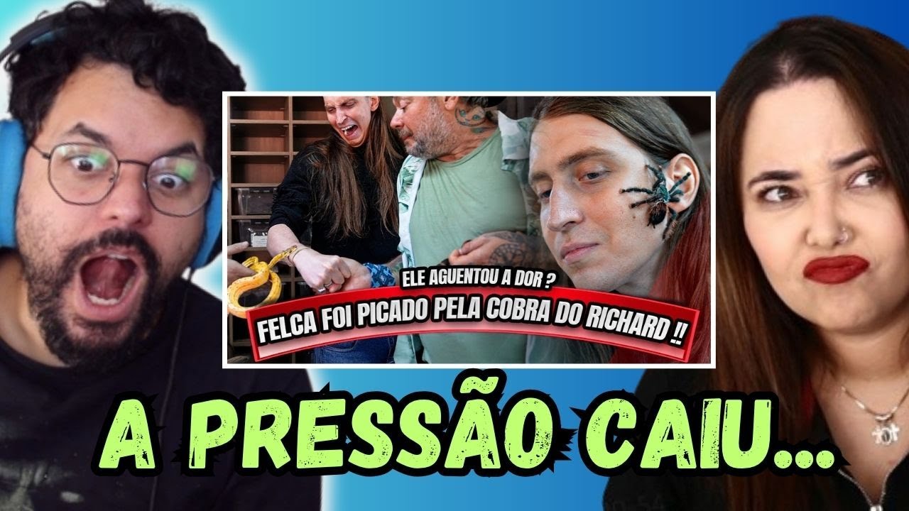 🔴 FELCA TOMOU UMA PICADA DA COBRA DO RICHARD - NÃO AGUENTOU A DOR ? Renato Cariani // REACT