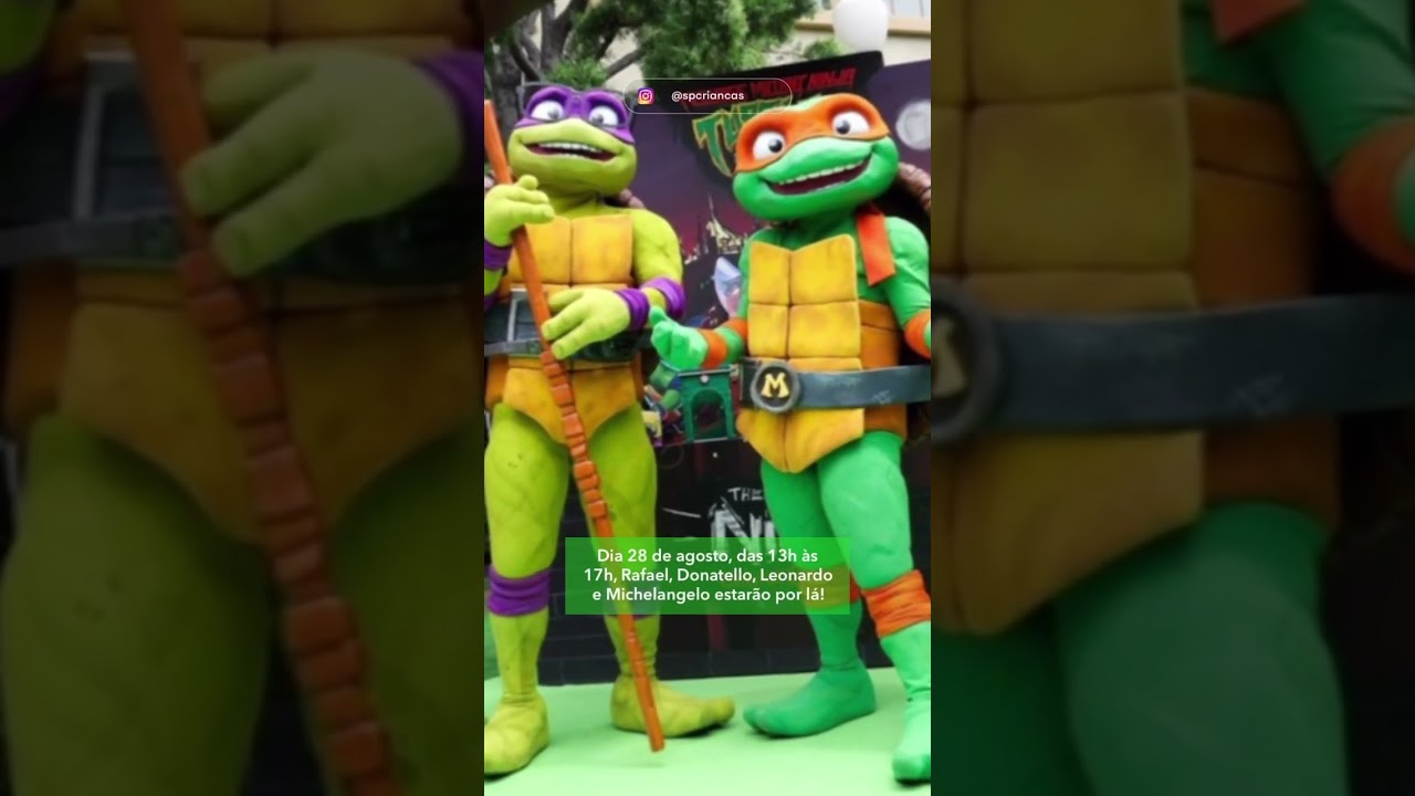 ‼️ #GRÁTIS! TARTARUGAS NINJA AO VIVO NO METRÔ! LEVE AS CRIANÇAS PARA ENCONTRAR OS PERSONAGENS! 🐢✨ N