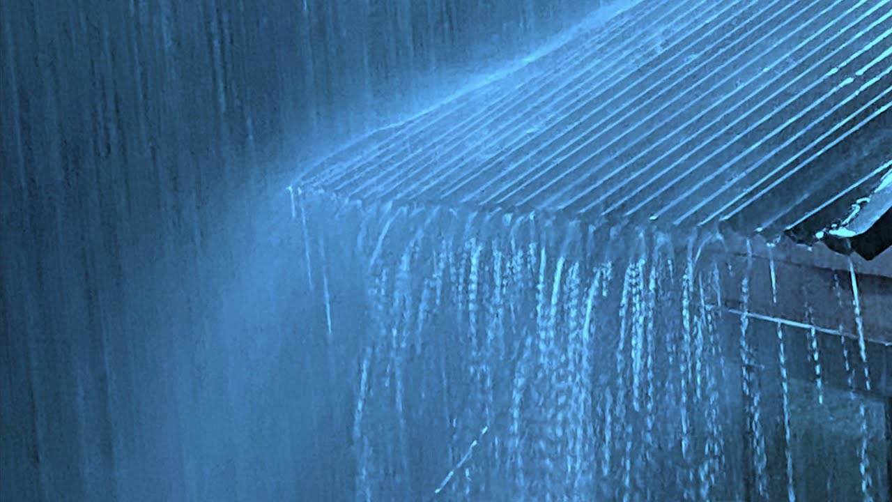 🔴 Heavy Rain on a Tin Roof for Sleeping 24/7, Sleep Instantly with Rain Sounds & Thunder at Night
