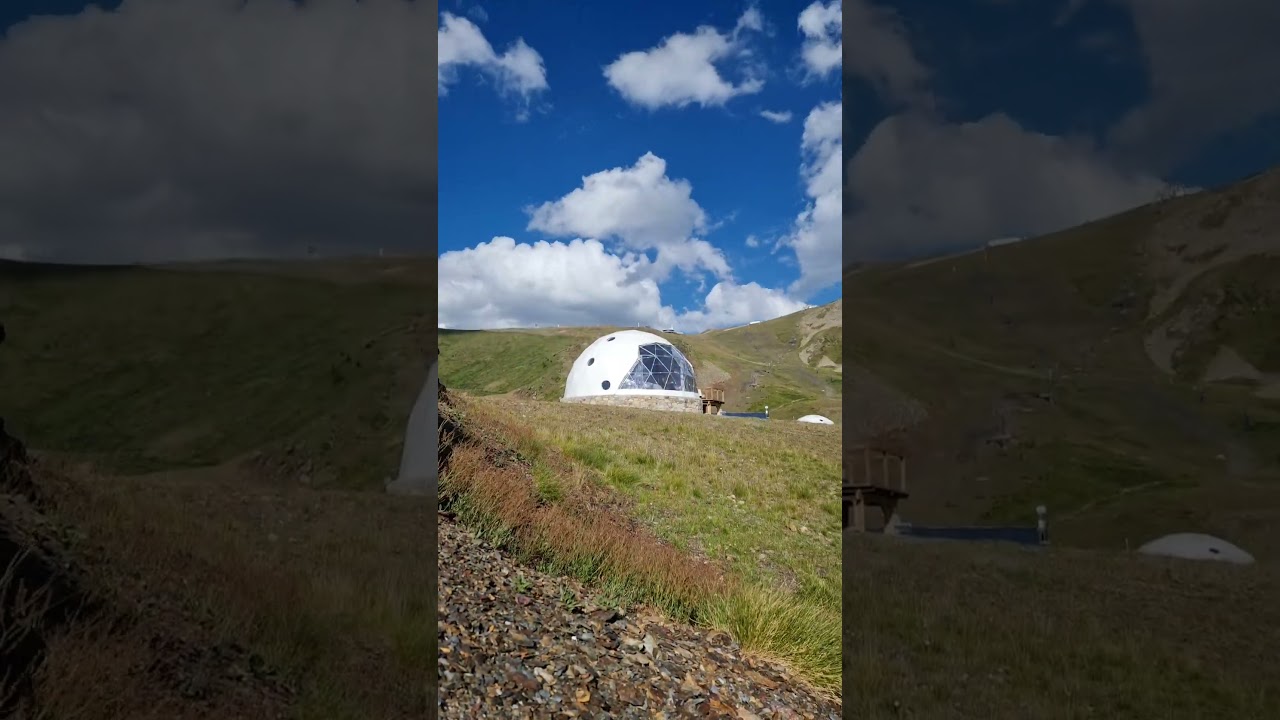 ⛰️ IGLÚ TRANSPARENTE de día en Andorra - Dormir en la montaña bajo las estrellas #mountain #shorts