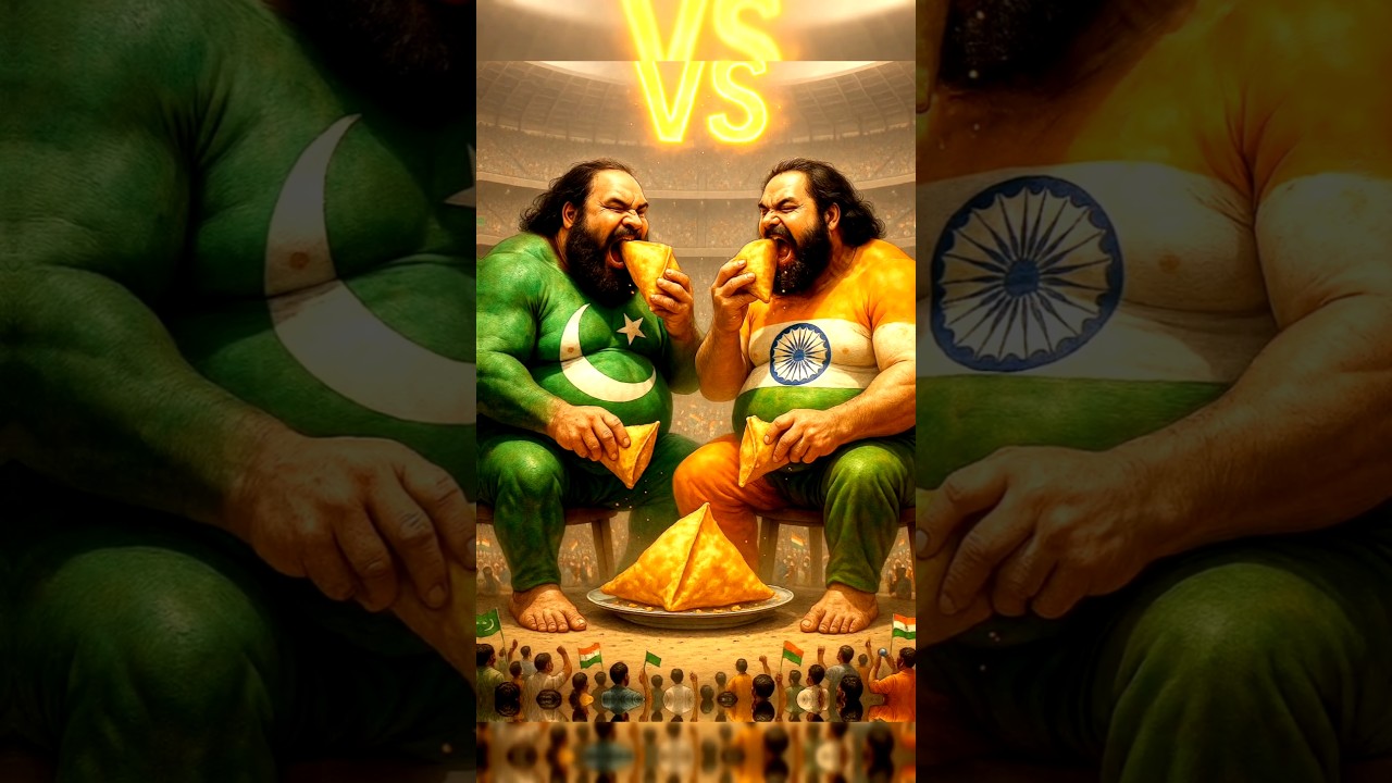 🇮🇳 india vs 🇵🇰 Pakistan Funny AI Samosa Challenge #ai #india #pakistan