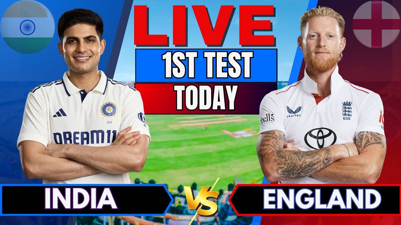 🔴 INDIA vs ENGLAND 1st TEST Day 2 | Live Score & Commentary | IND VS ENG, Live Cricket Match today