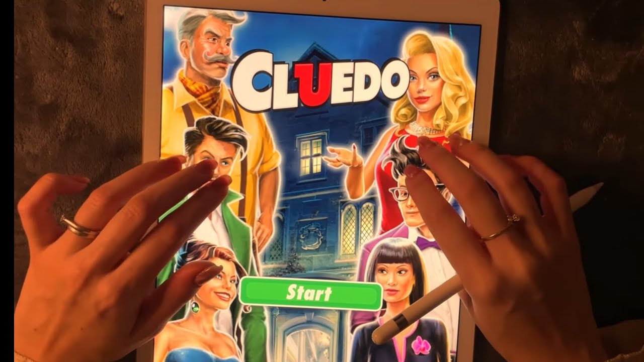 😴 iPad ASMR | 2.5 HOURS 🧡 - Playing Cluedo on ALL boards - Clicky Whispers & Writing Sounds