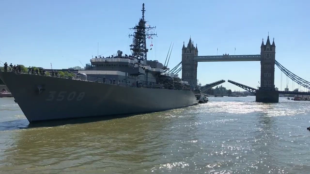 🇯🇵 JMSDF Training vessel JS Kashima arrives in London