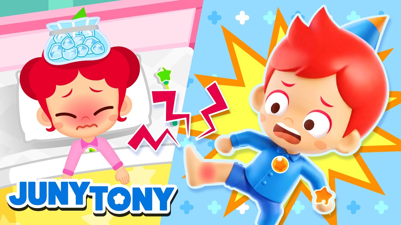 💊🤕 JunyTony Are Feeling Sick +More | Sick Song | Kids Songs | JunyTony