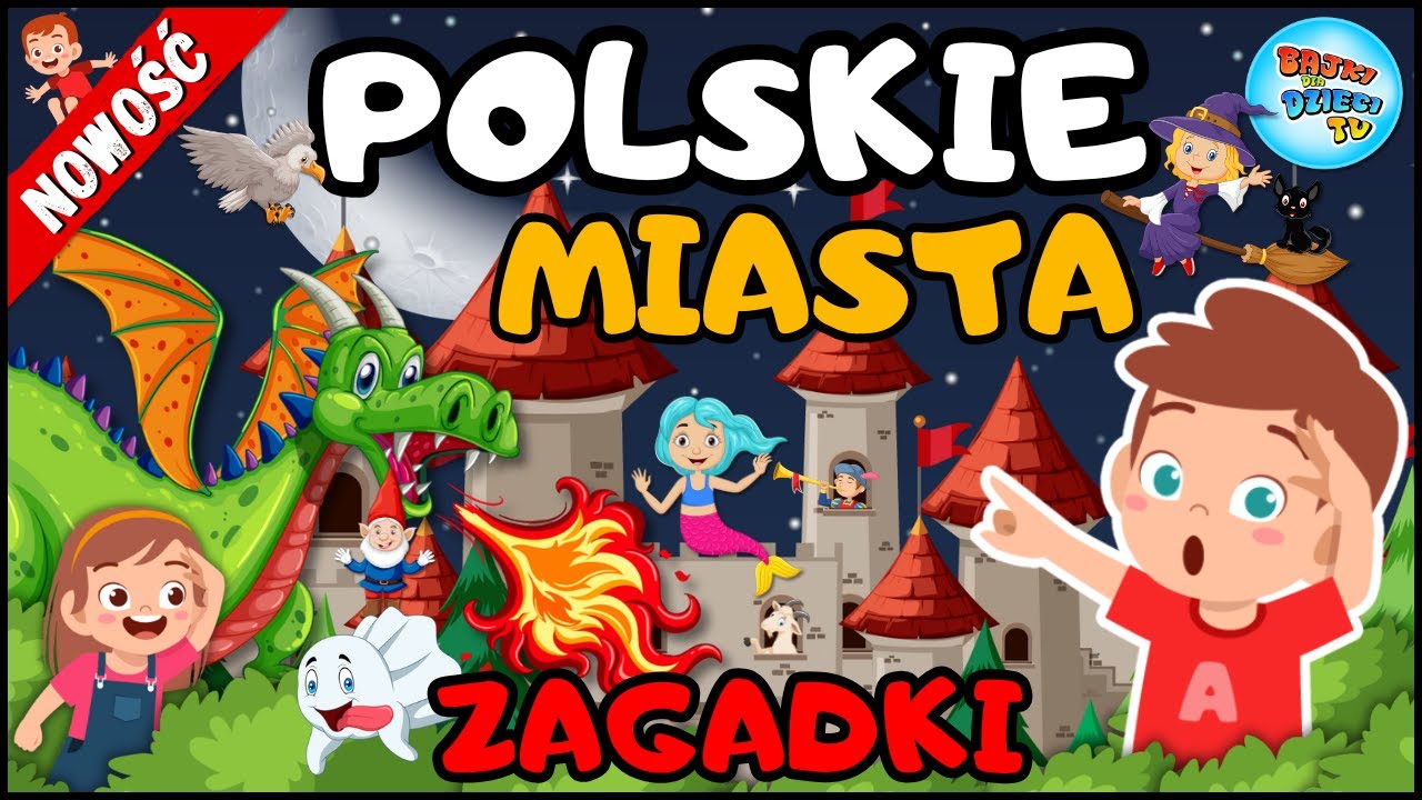 🏰 Karolek i Polskie Miasta | ZAGADKI | Bajka dla dzieci o Polsce