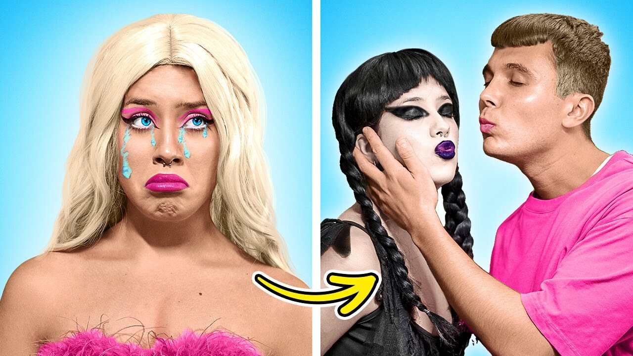 😭 Ken Çarşamba Addams'ı Seviyor! La La Dünya Emoji'den Barbie'nin Çarşamba Gününe Dönüşümü