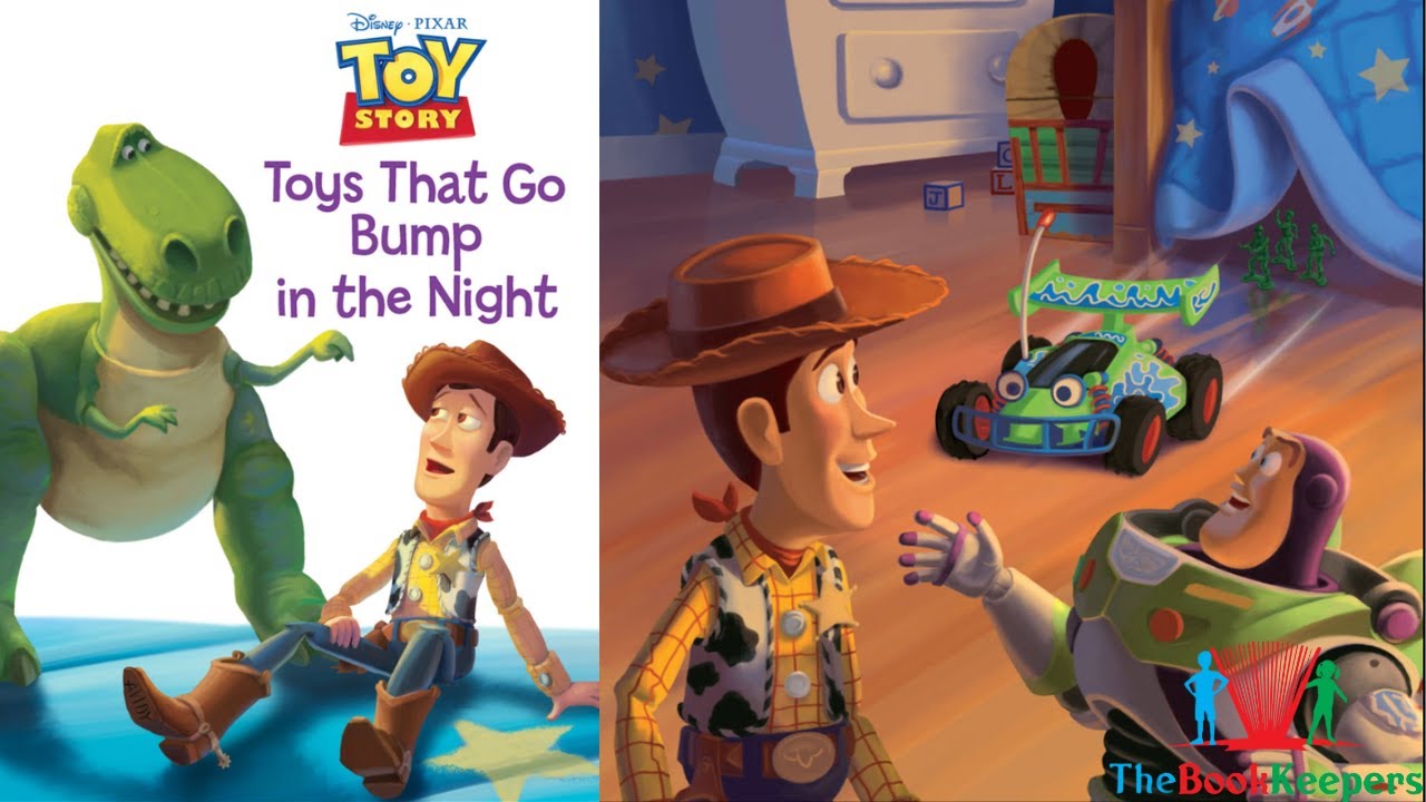 🚂🪁 Kids Book Read Aloud: Disney Pixar Toy Story : Toys That Go Bump in The Night