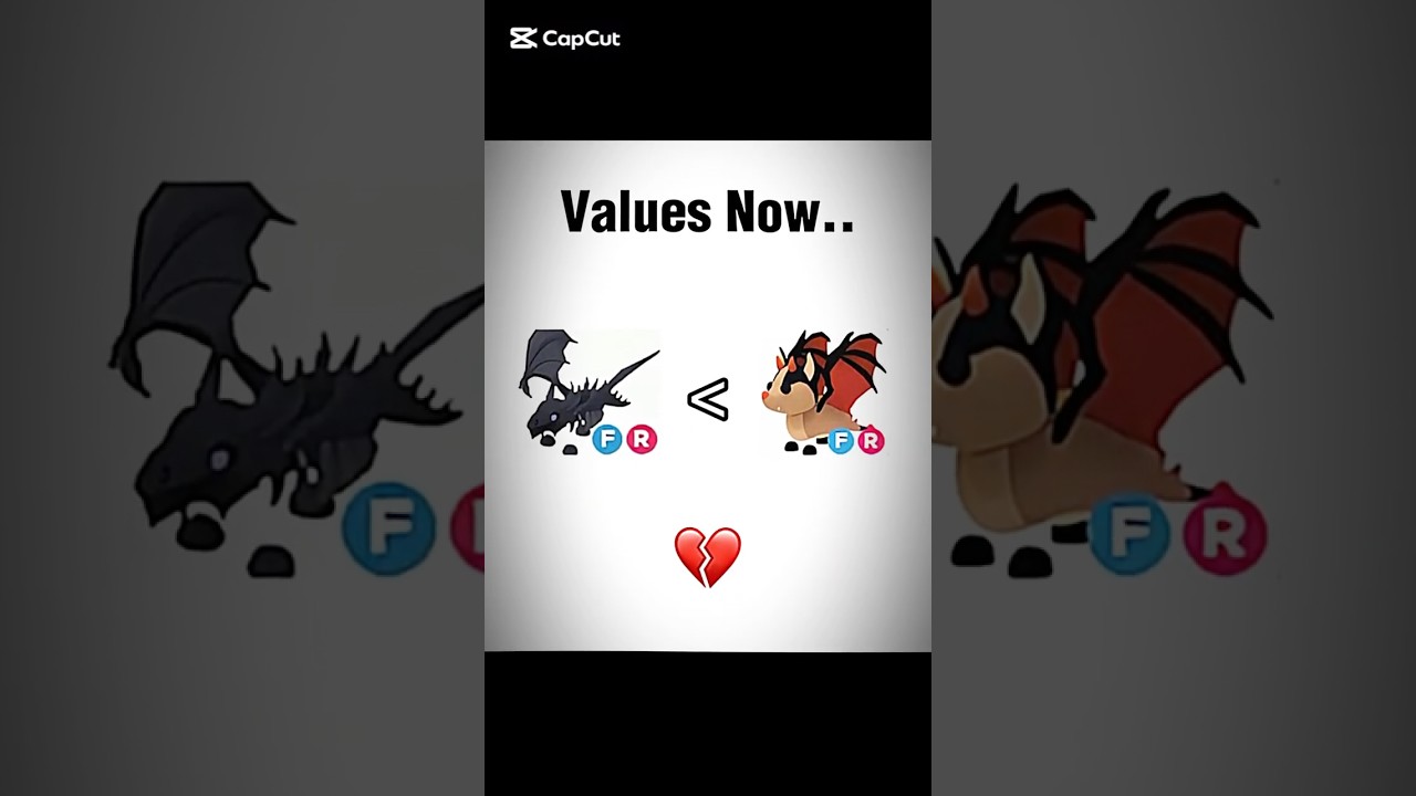 ❤️🩹 Latest Values or Old Values in Adopt Me? Bat Dragon or Shadow? #viralshorts #trending #adoptme