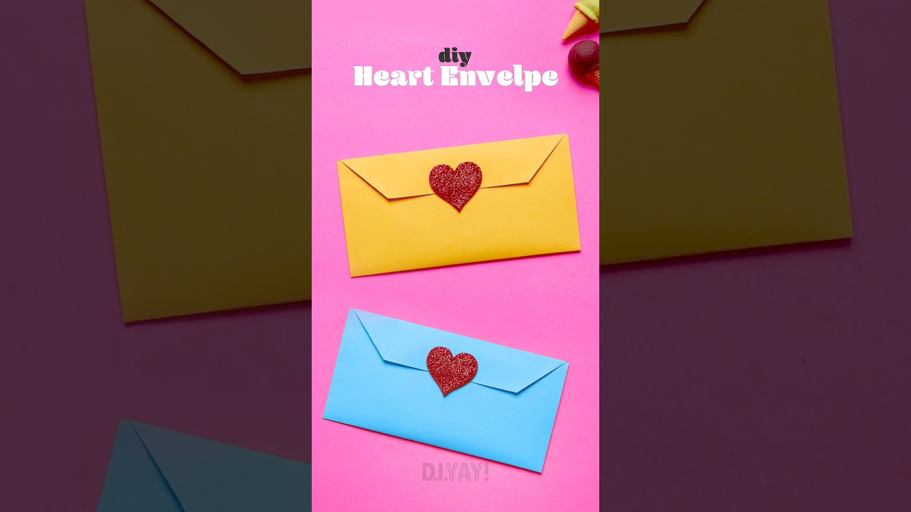 💌✨ Learn how to make a simple envelope using A4 sheet! #papercraft #craftidea #artandcraft