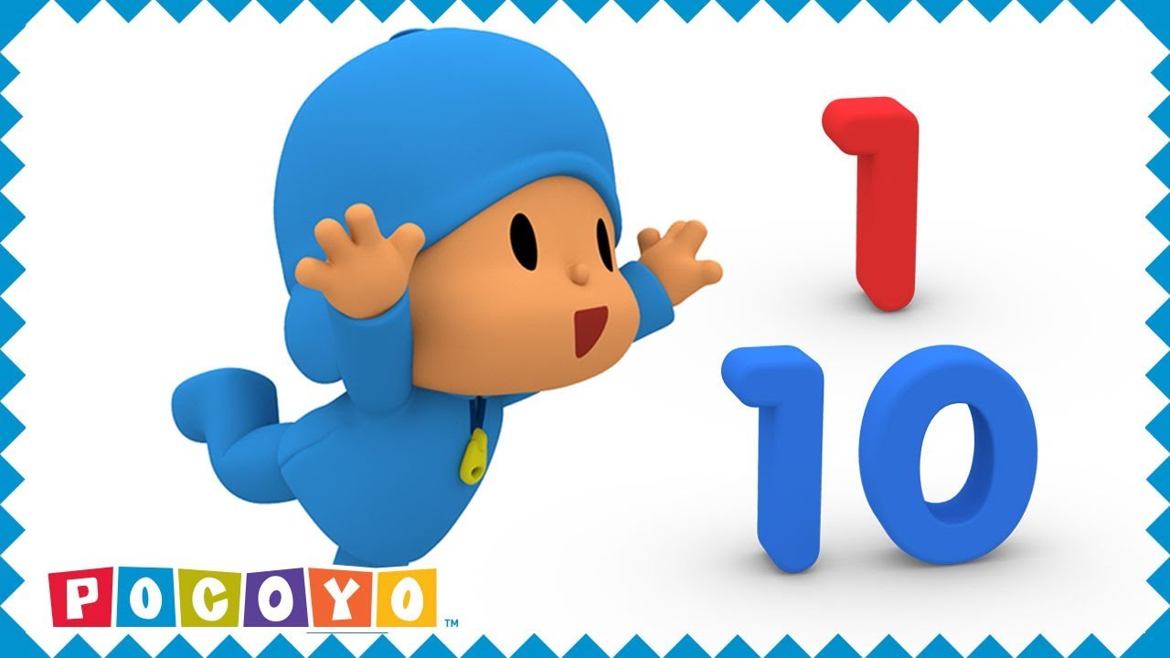 🔢 Learn NUMBERS with Pocoyo (1 to 10) 🎓 | EDUCATIONAL VIDEOS for KIDS