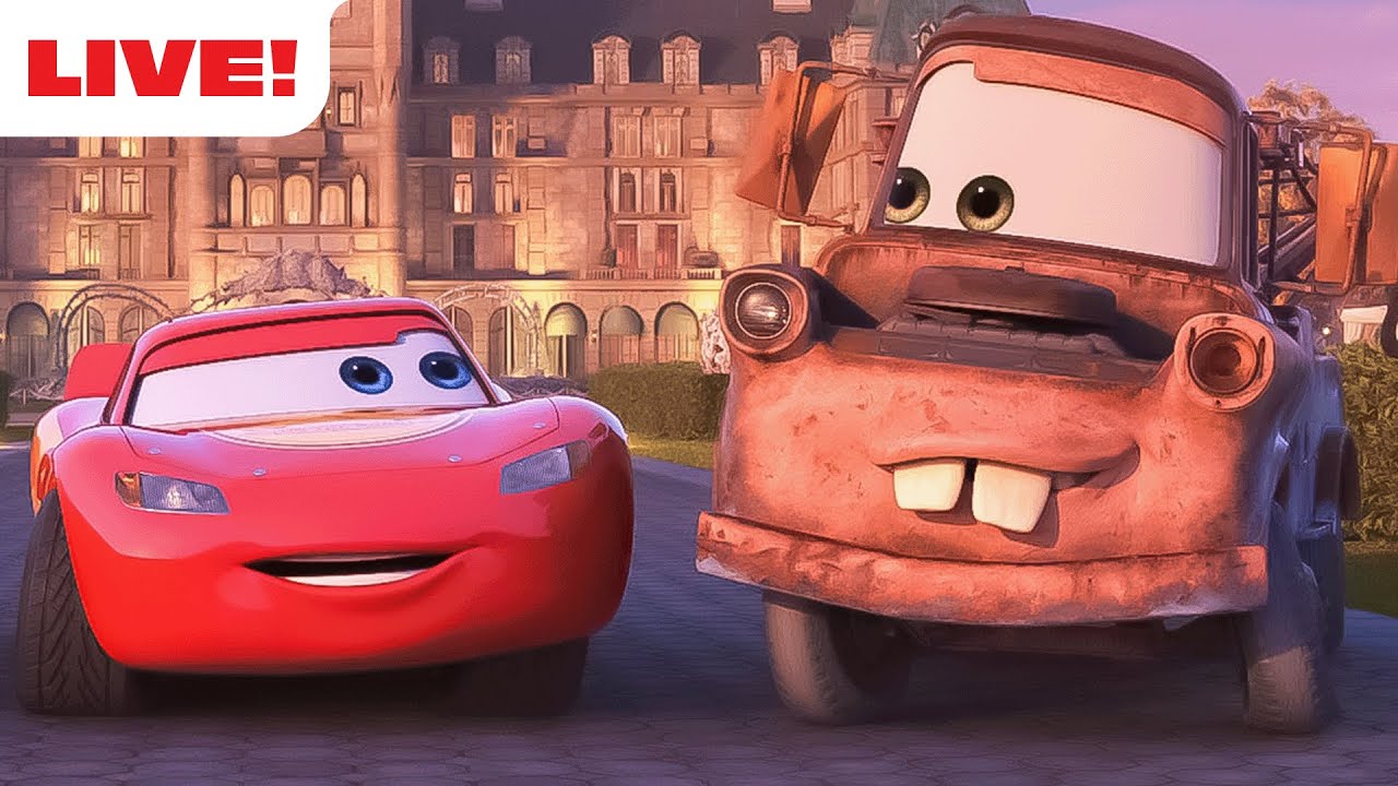 🔴 LIVE | Pixar Cars Shorts 🚘 | NEW Livestream! | Cars on the Road, Cars Toon & MORE! |  @disneyjr