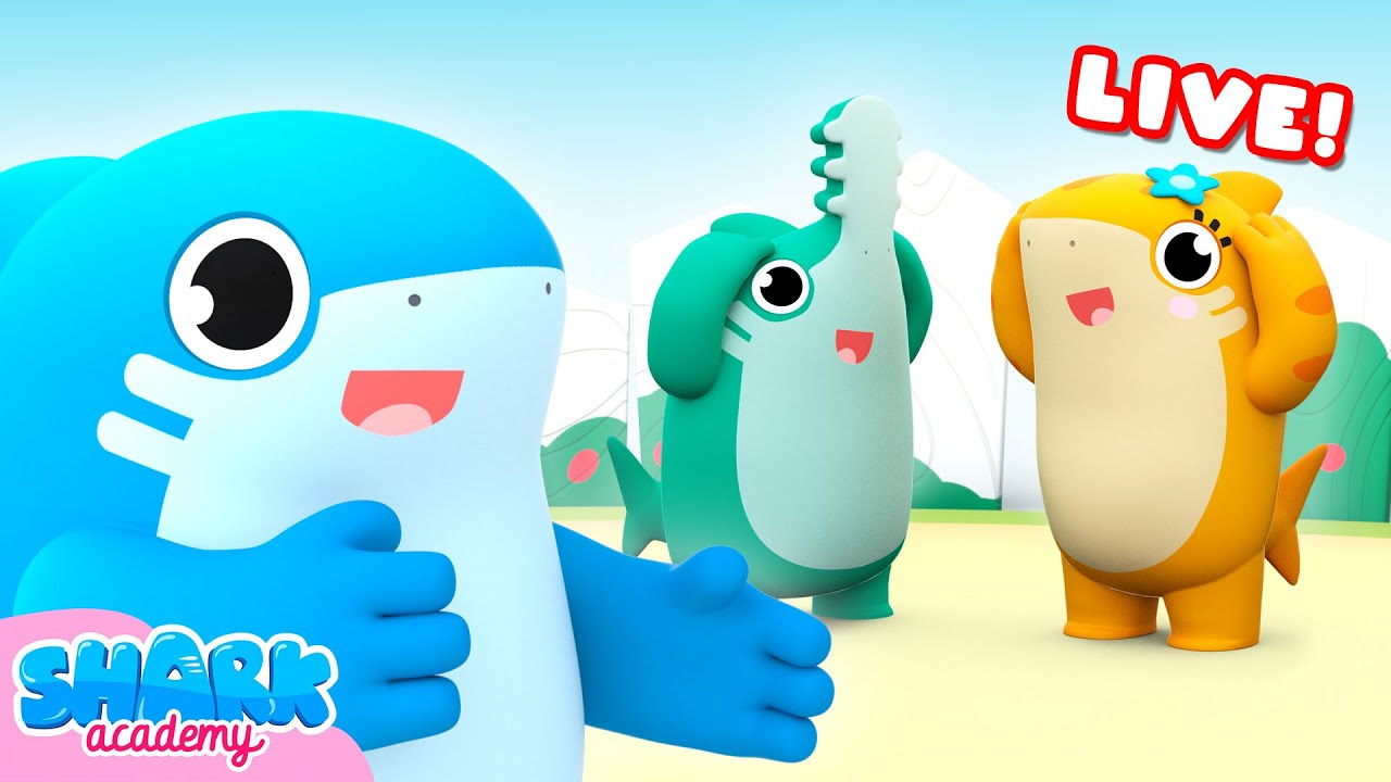 🔴 LIVE! 🦈 Shark Friends Adventures! 🦈  Shark Academy