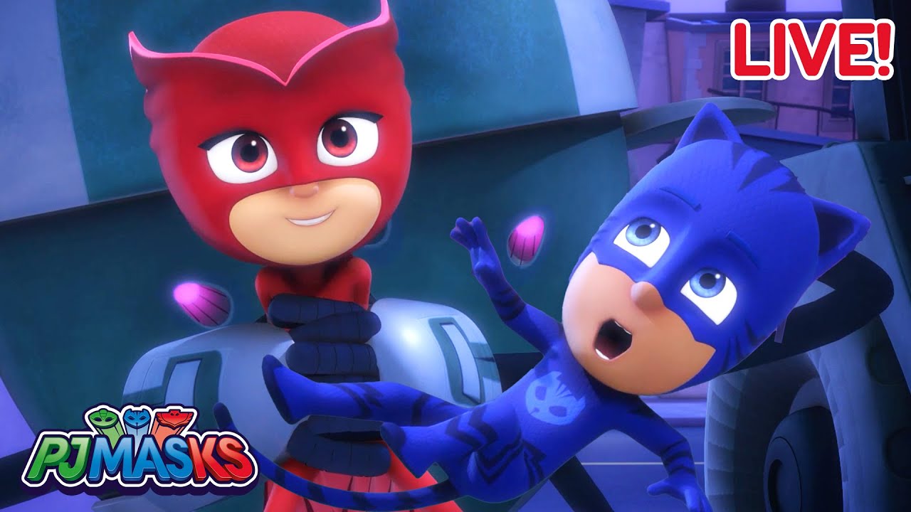 🔴 LIVE! PJ Masks Full Episodes 🔴 | Can Catboy save Owlette?! + More superhero cartoons | #live
