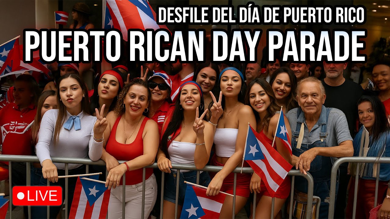 🔴 LIVE Puerto Rican Day Parade 2025 NYC 🇵🇷 Desfile del Día de Puerto Rico 2025 en Nueva York
