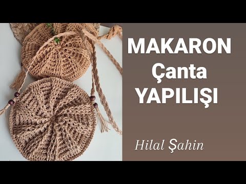 ⭐ MAKARON ÇANTA kağıt ipten hemen ör tak koluna 👌❣️.