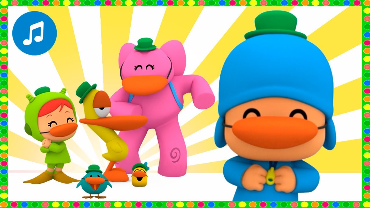 🐣 Mamae Pata + Os pintinhos dizem + MÚSICA INFANTIL - Desenhos animados para Crianças - Pocoyo
