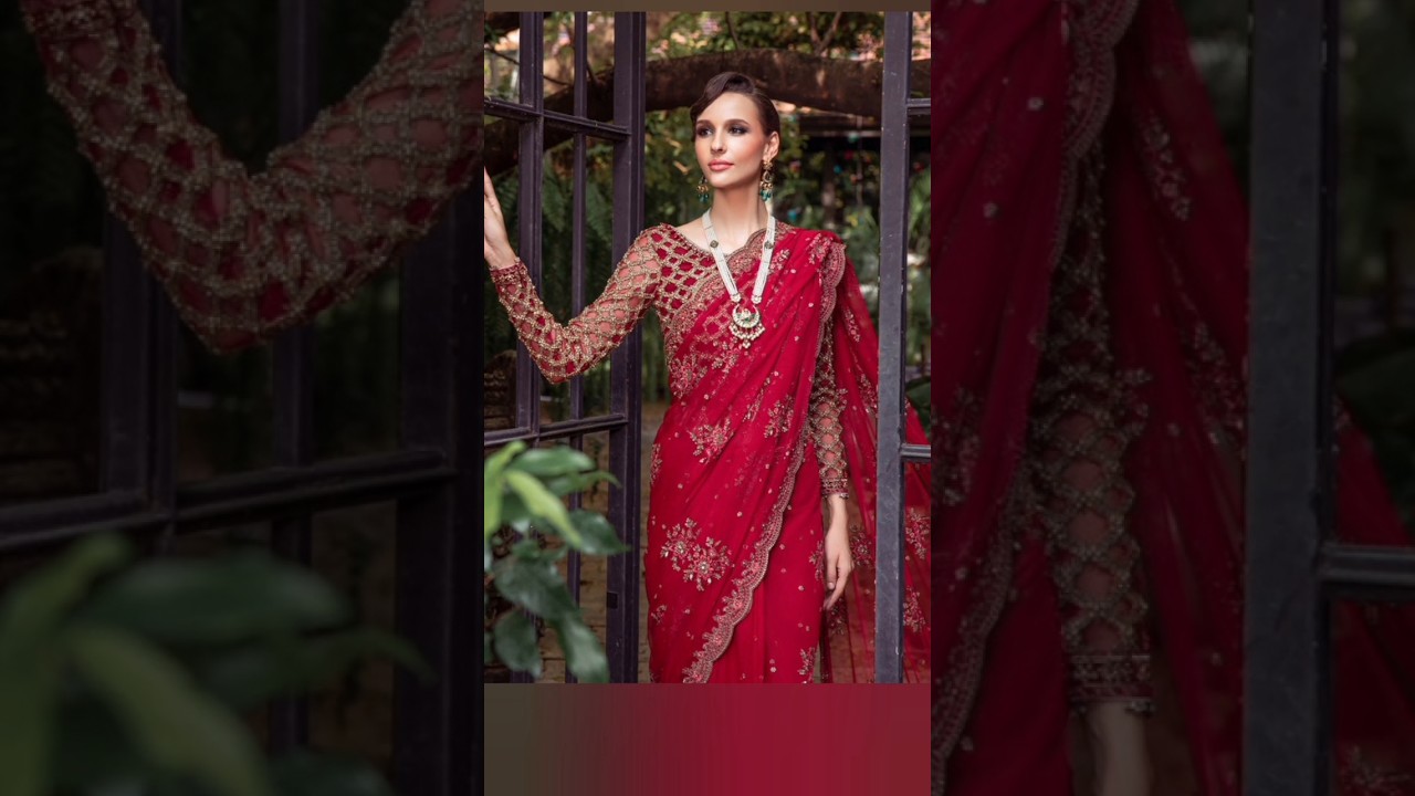 🔥 Maria B Wedding Saree 2025 | Must-Have Sarees for This Wedding Season! 💕#shortsviral #shorts