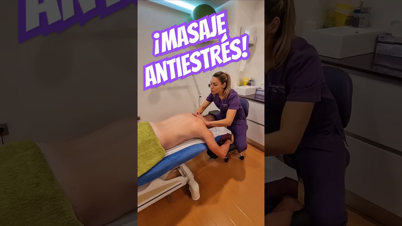 💆‍♂️ Masaje ANTIESTRÉS ‼️ Técnica ideal para LIBERAR TENSIÓN RÁPIDAMENTE 😴 #estrés#masaje#relaxing
