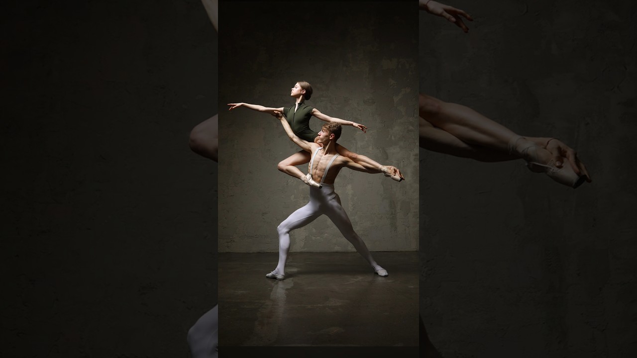 🇺🇦 Model poses for photoshoot📸 Ballet. Models Olga and Valera