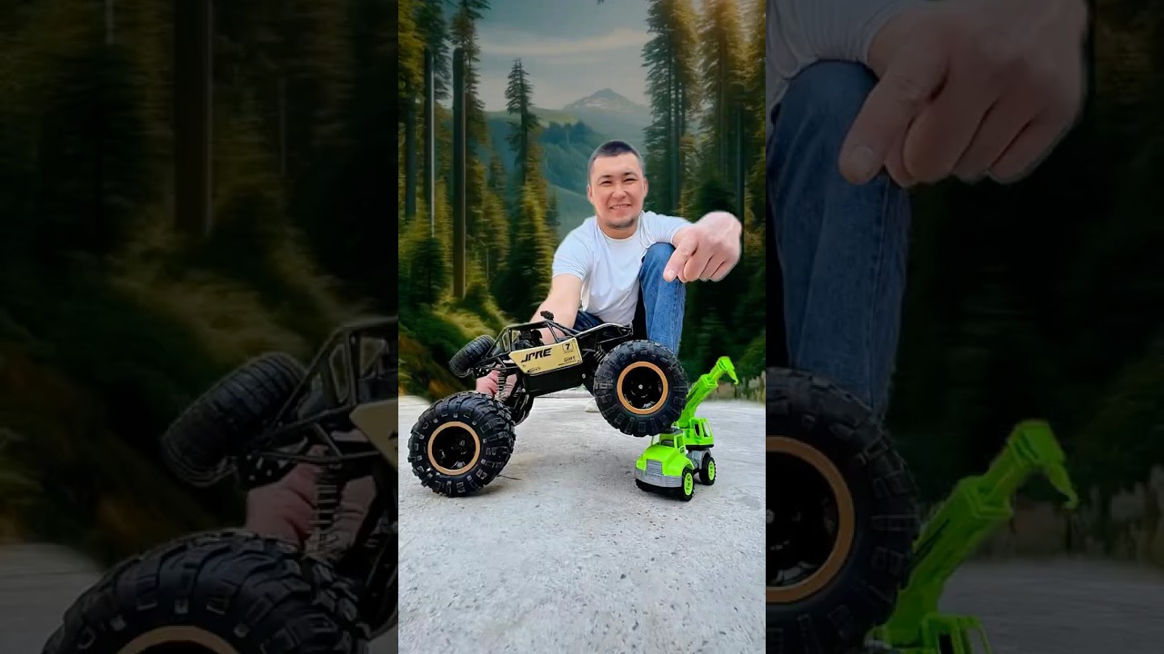 🚙 Monster Truck Crushes This Toy Car! Extreme Test!