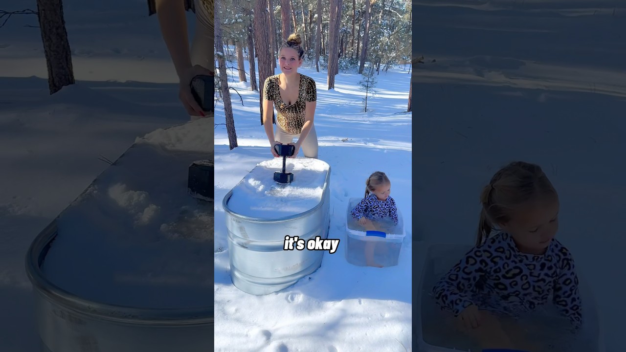￼ never felt so relaxed in my life 😴 #icebath #icequeen #ice #coldplunge #pregnant #pregnancy ￼
