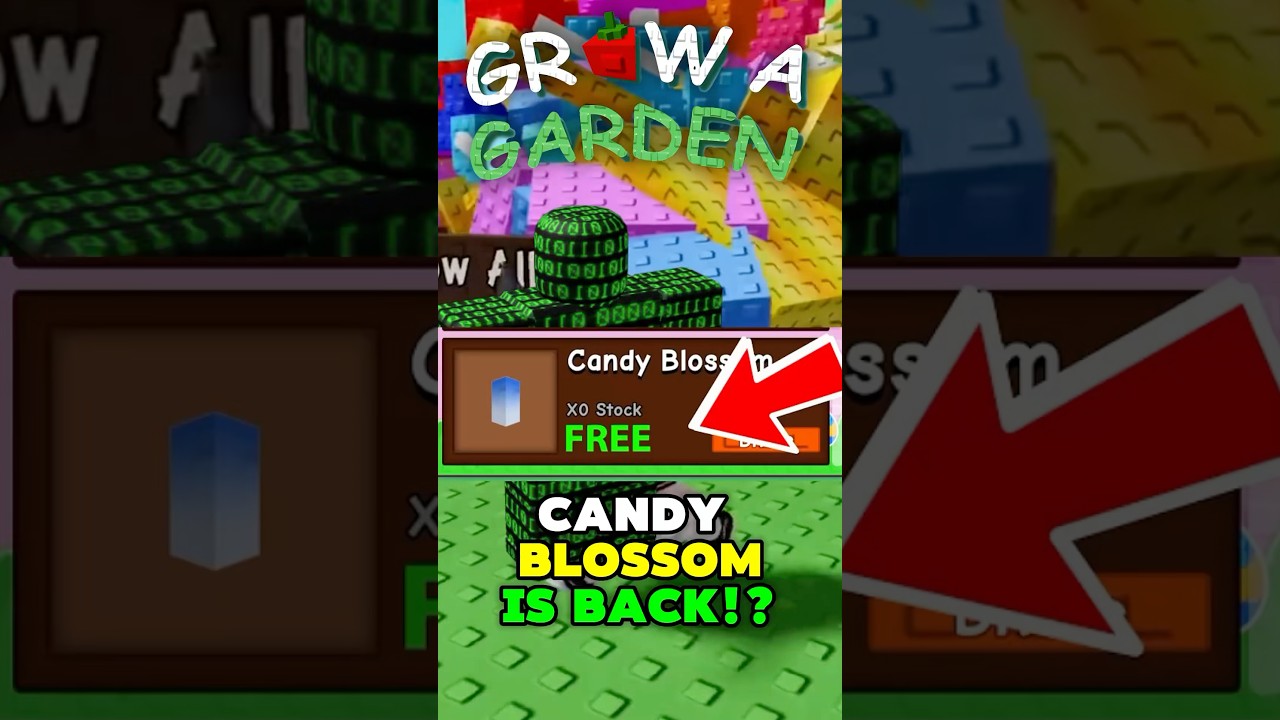 😱 NEW *GET* CANDY BLOSSOM SEEDS?! (ITS BACK) | Grow a Garden Update GLITCH SECRET! #growagarden