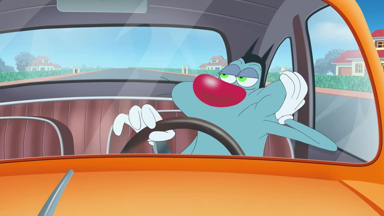 हिंदी Oggy and the Cockroaches 🚗😝 DRIVE MY CAR 😝🚗 Hindi Cartoons for Kids