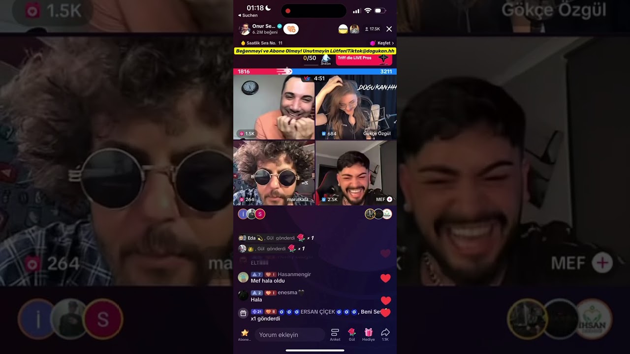 🔴 Onur Sermik 16.06.2023 (Part 3/3) Tiktok Canlı Yayın