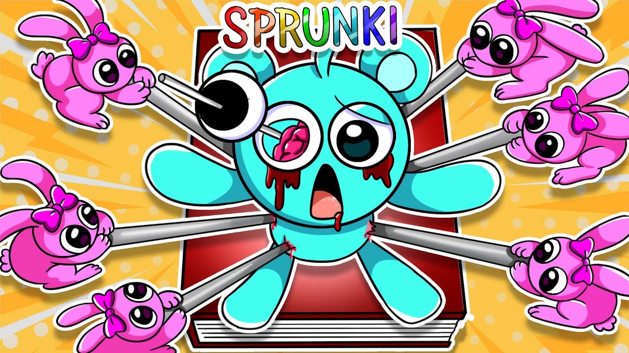 👹 Paper DIY 👹 Making INCREDIBOX SPRUNKI Game Book 📚(➕ Pinki Rabbit rescues Sky amy) 😱 Amy PaperBook