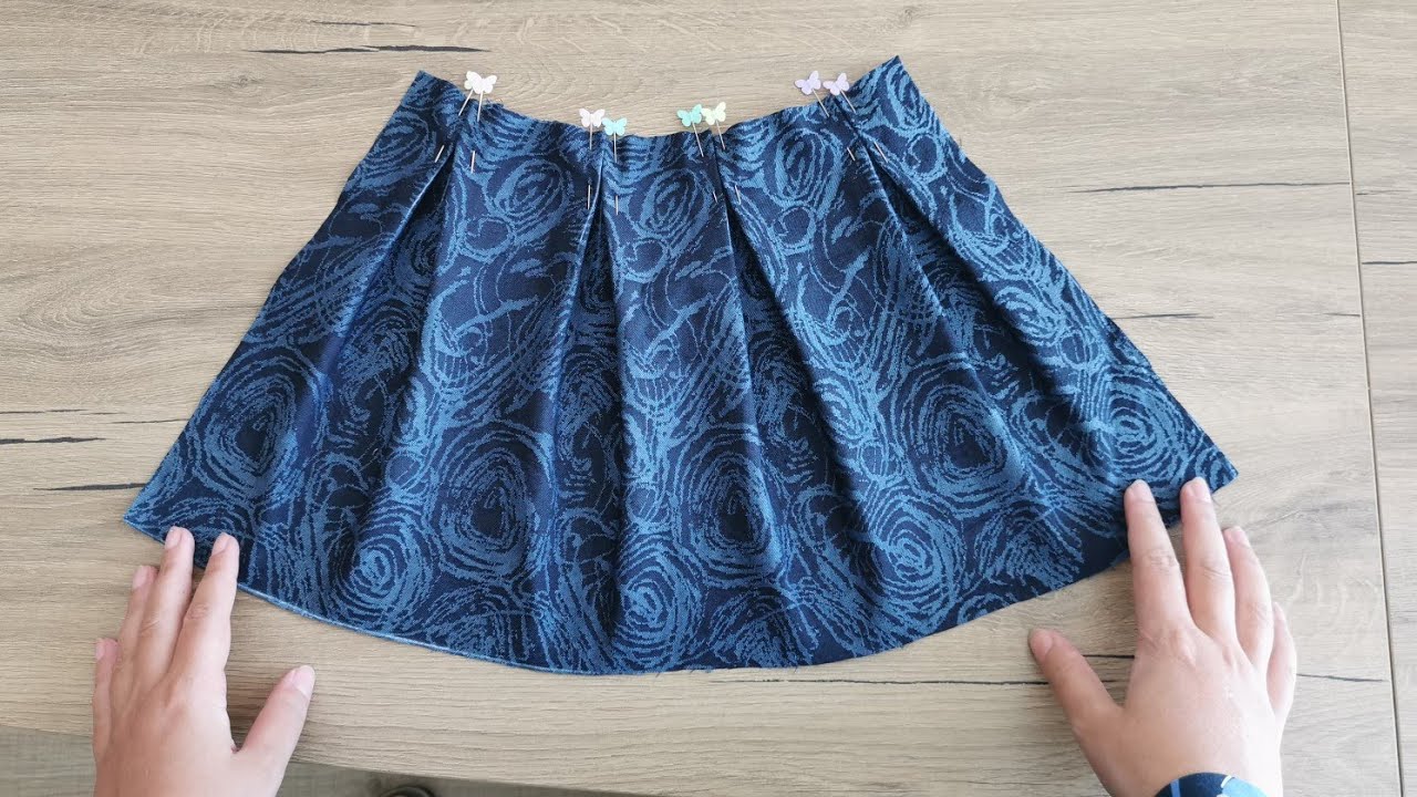 🔥 Pleated Skirt Cutting And Sewing 💥