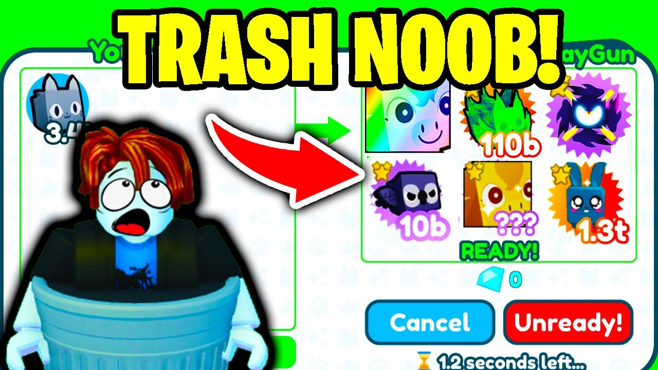 😱 POOR TRASHCAN Challenges RICH KIDS... | Pet Simulator X