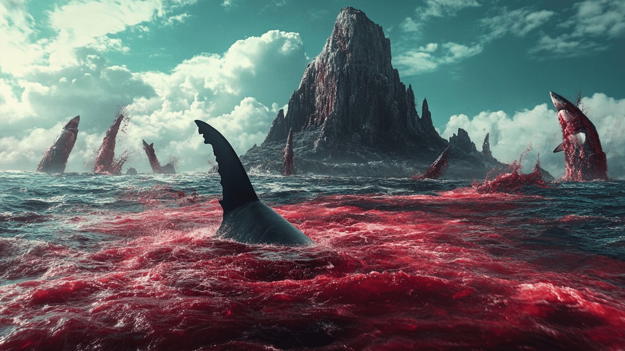 🦈 Quedaron atrapados en una isla con tiburones 🦈 Pelicula de terror completa en español latino