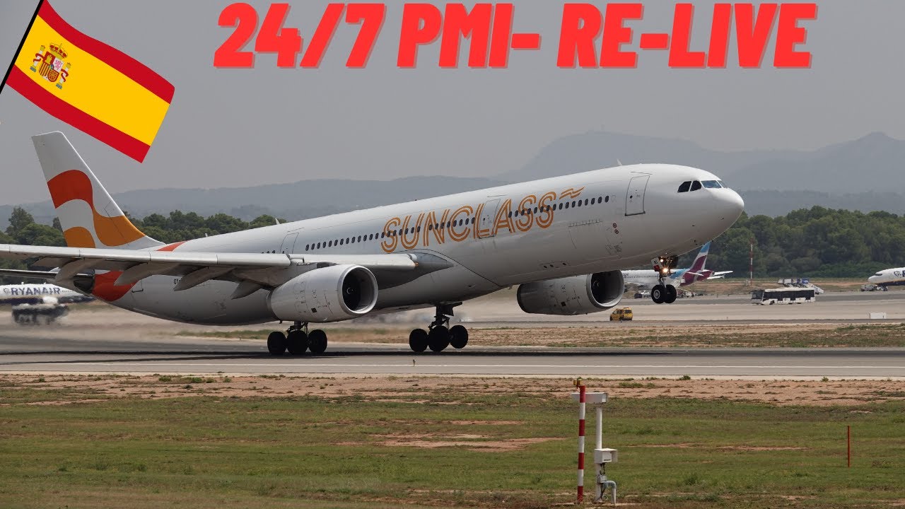 ✈️ RE-Live Planespotting at Palma de Mallorca (PMI) SPAIN Landings & Takeoffs | #mallorca #avgeek